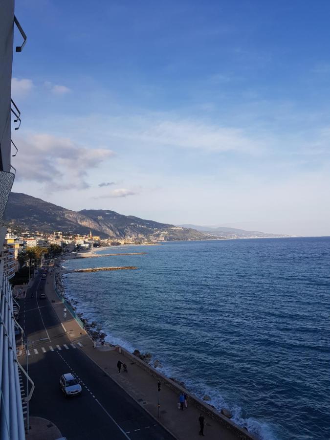 Menton Front Bord De Mer Cote D'Azur Florentina Sea View French Riviera Proche Monaco Montecarlo Superb Studio Extérieur photo